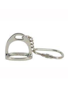 Llavero Estribo Inglés de Plata