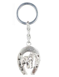 Llavero Alpaca Doble Cabeza Caballo