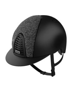 Casco Kep Cromo 2.0 textil negro/panel frontal tejido star negro large