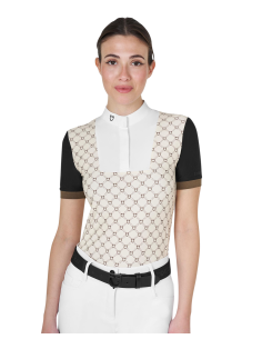 Polo de competición mujer Equestro manga corta
