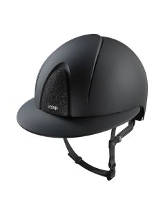 Casco Kep Smart Nova Textil Negro Tejido Star Negro Visera de Polo