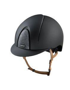 Casco Kep Smart Nova Textil Negro Correas Beige Tejido Star Negro