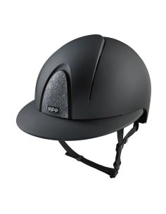 Casco Kep Smart Nova Textil Negro Tejido Star Plata Visera de Polo