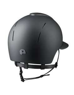 Casco Kep Smart Nova Textil Negro Tejido Star Plata Visera de Polo 2
