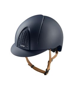 Casco Kep Smart Nova Textil Azul Correas Beige