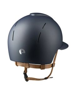 Casco Kep Smart Nova Textil Azul Correas Beige Visera de Polo 2