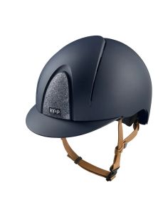 Casco Kep Smart Nova Textil Azul Correas Beige Tejido Star Plata