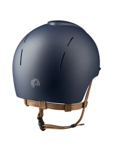 Casco Kep Smart Nova Textil Azul Correas Beige Tejido Star Plata 2