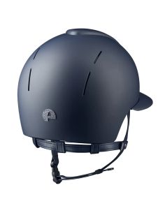 Casco Kep Smart Nova Textil Azul Tejido Star Plata Visera de Polo 2