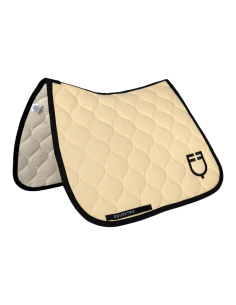 Mantilla de doma clásica acolchada Equestro Amarillo