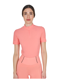 Camiseta de entrenamiento para mujer de Equestro de tejido técnico Rosa