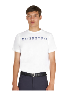 Camiseta básica hombre Equestro blanco