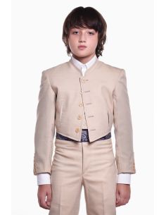 CHAQUETA CAMPERA CUADRITOS LYCRA TRAJE CORTO NIÑO 2