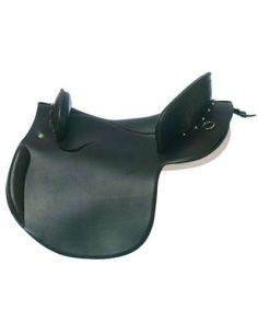 SILLA ESTILO ESPAÑOL LUDOMAR POTRERA ARMADURA FLEXIBLE CUERO LISO